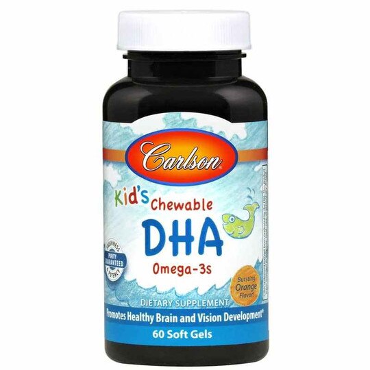 Kids Chewable DHA Omega-3s with Natural Orange Flavor, CL